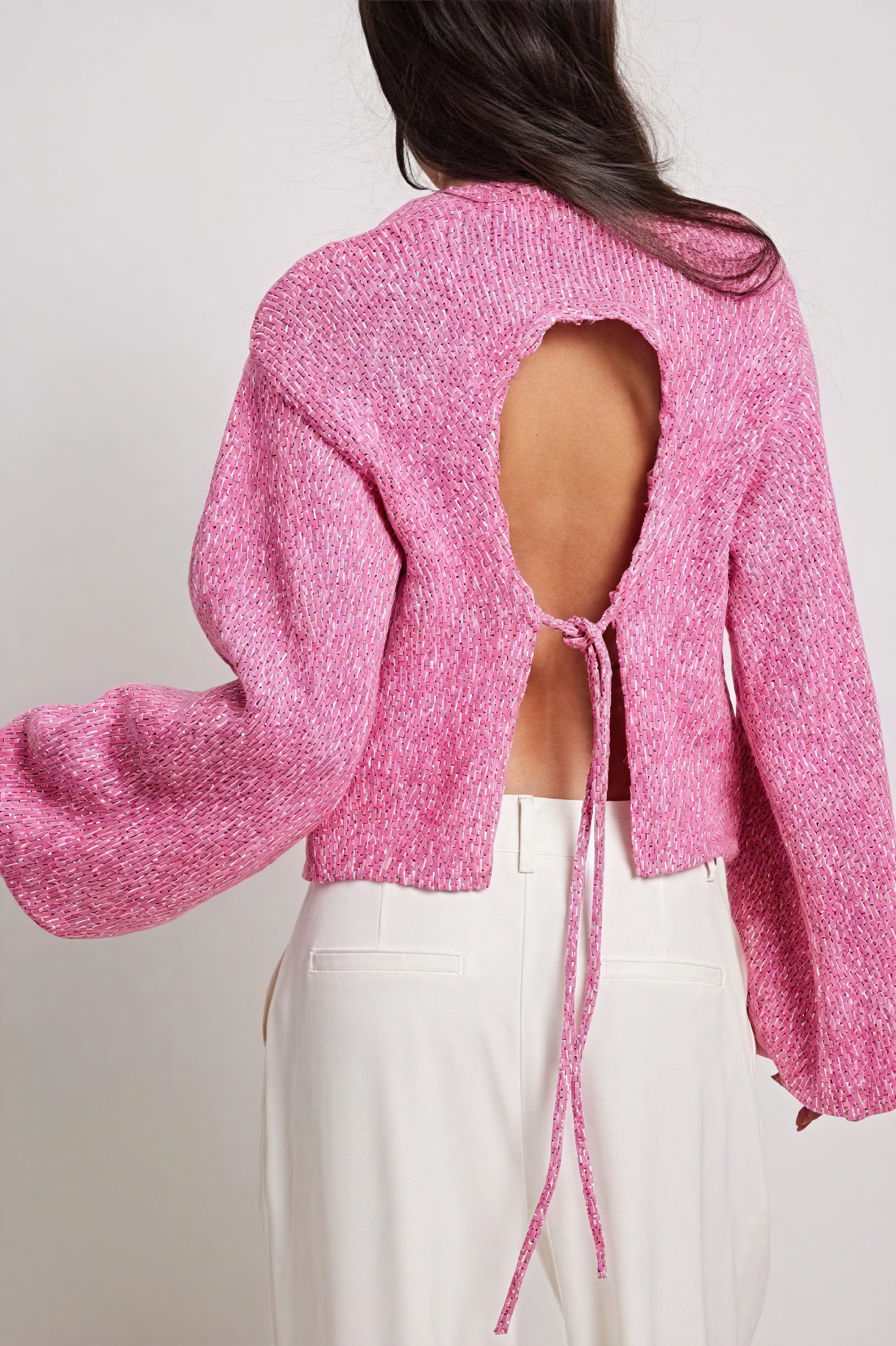 Pull Femme Texturé Manches Évasées Coupe Moderne-Sweaters-Marais Paris-Marais Paris