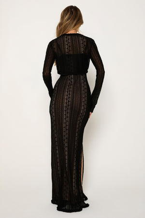 Robe Maxi Bohème Chic avec Boléro Assorti - Élégante et Aérée-Sets-Marais Paris-Marais Paris