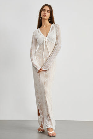 Robe Maxi Bohème Chic avec Boléro Assorti - Élégante et Aérée-Sets-Marais Paris-Marais Paris