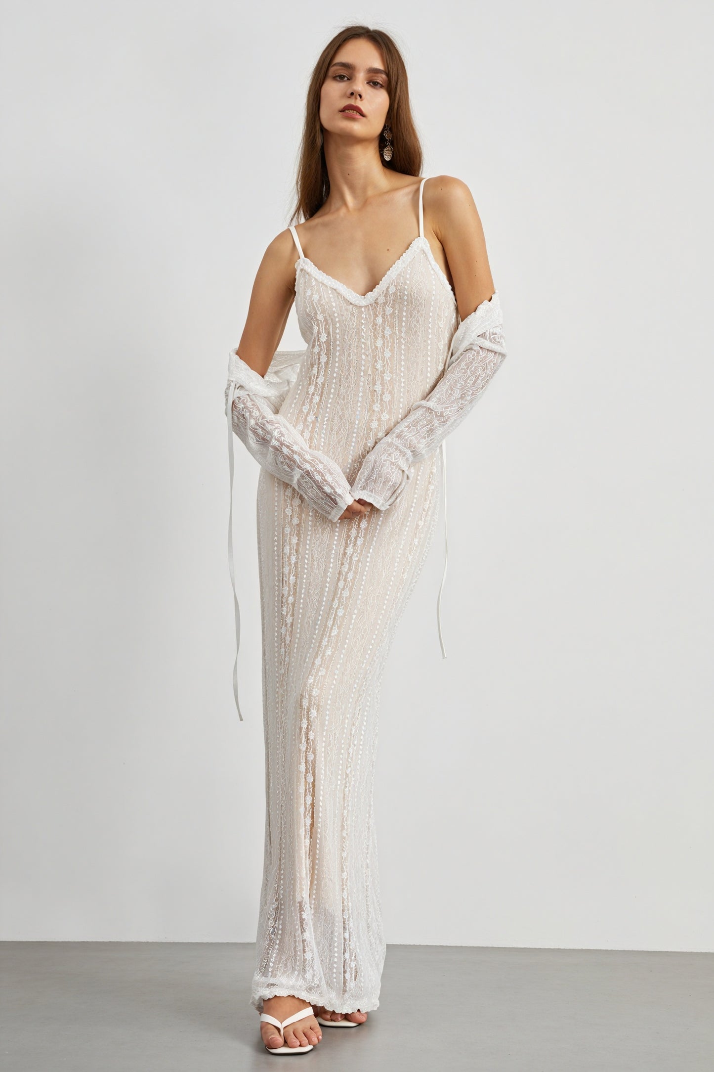 Robe Maxi Bohème Chic avec Boléro Assorti - Élégante et Aérée-Sets-Marais Paris-Marais Paris