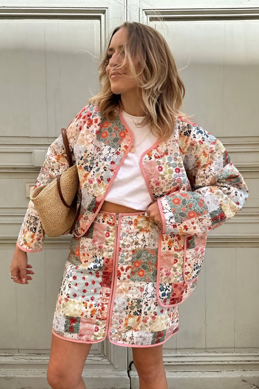 Veste Patchwork Femme - Bohème Chic, Motifs Floraux, Confortable-Sets-Marais Paris-Marais Paris