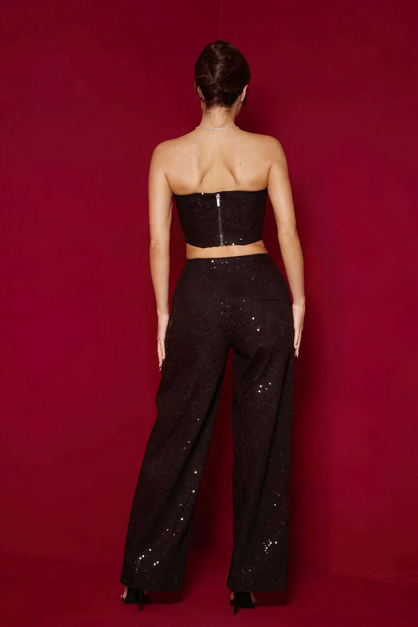 Ensemble Deux Pièces Corset & Pantalon Large - Soirée Élégante-Sets-Marais Paris-Marais Paris