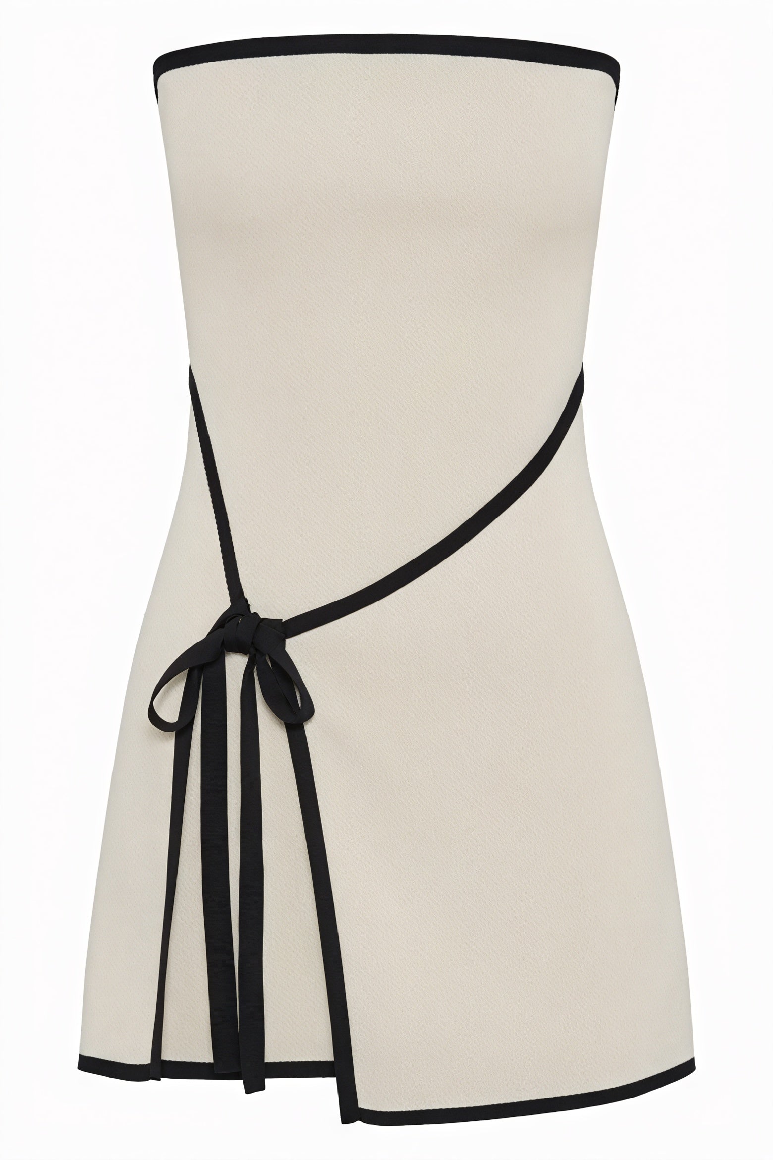 Robe Mini Côtelée Ceinture Noire - Marais Paris-Dresses-Marais Paris-Marais Paris