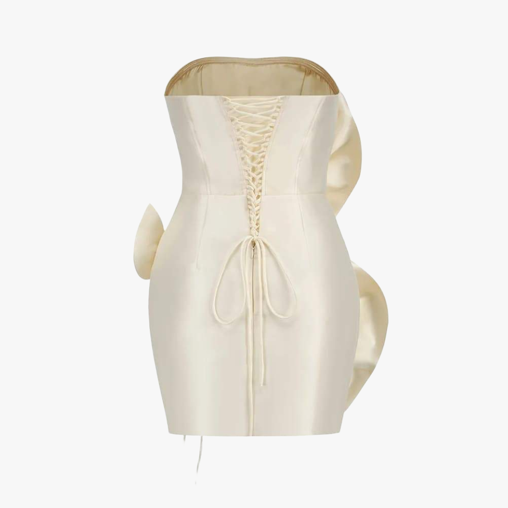 Robe Mini Sculpturale - Design Pétales & Nœuds-Dresses-Marais Paris-Marais Paris
