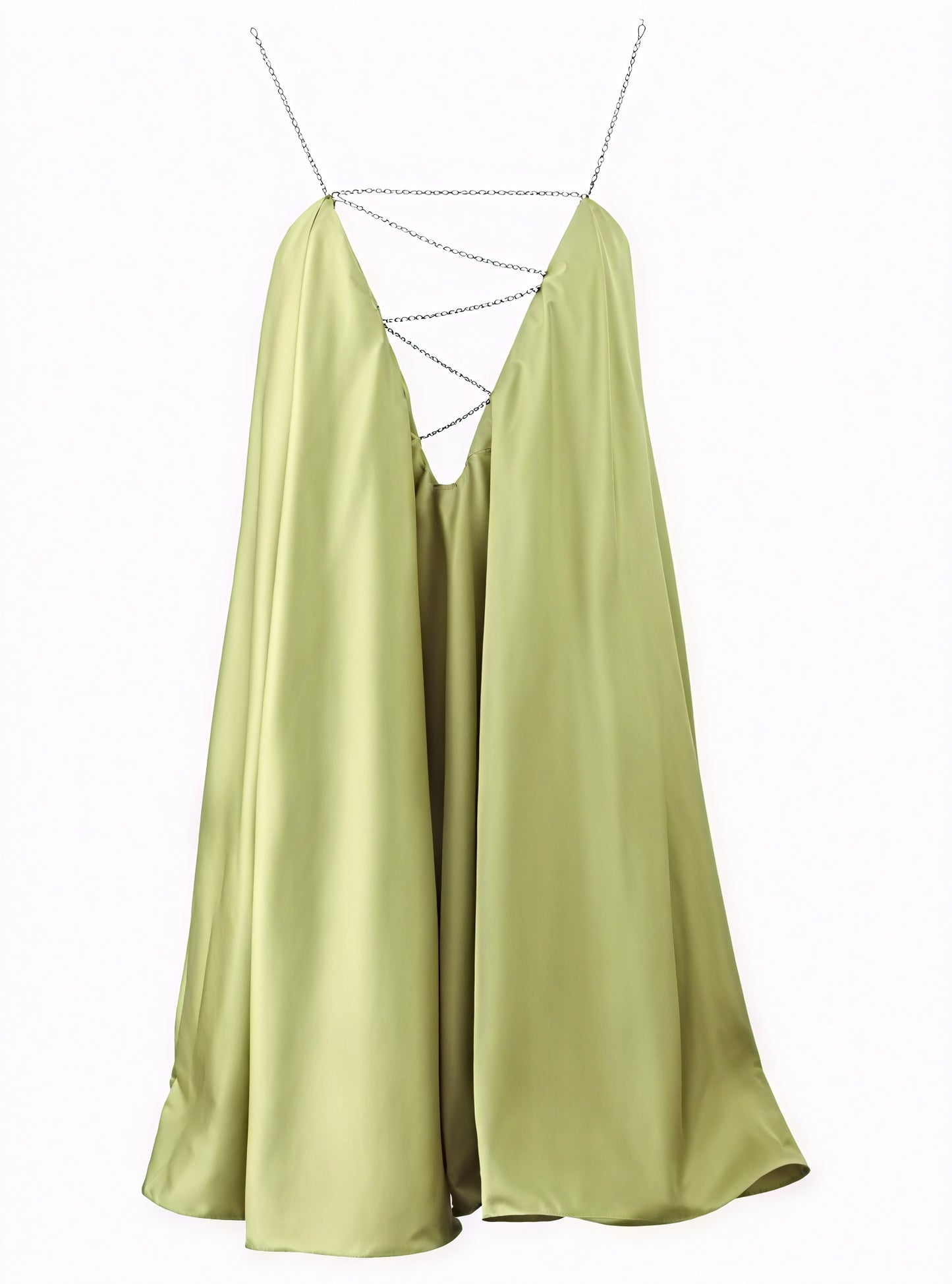 Robe Fluide Chaîne Ornée Mini A-line-Dresses-Marais Paris-Marais Paris
