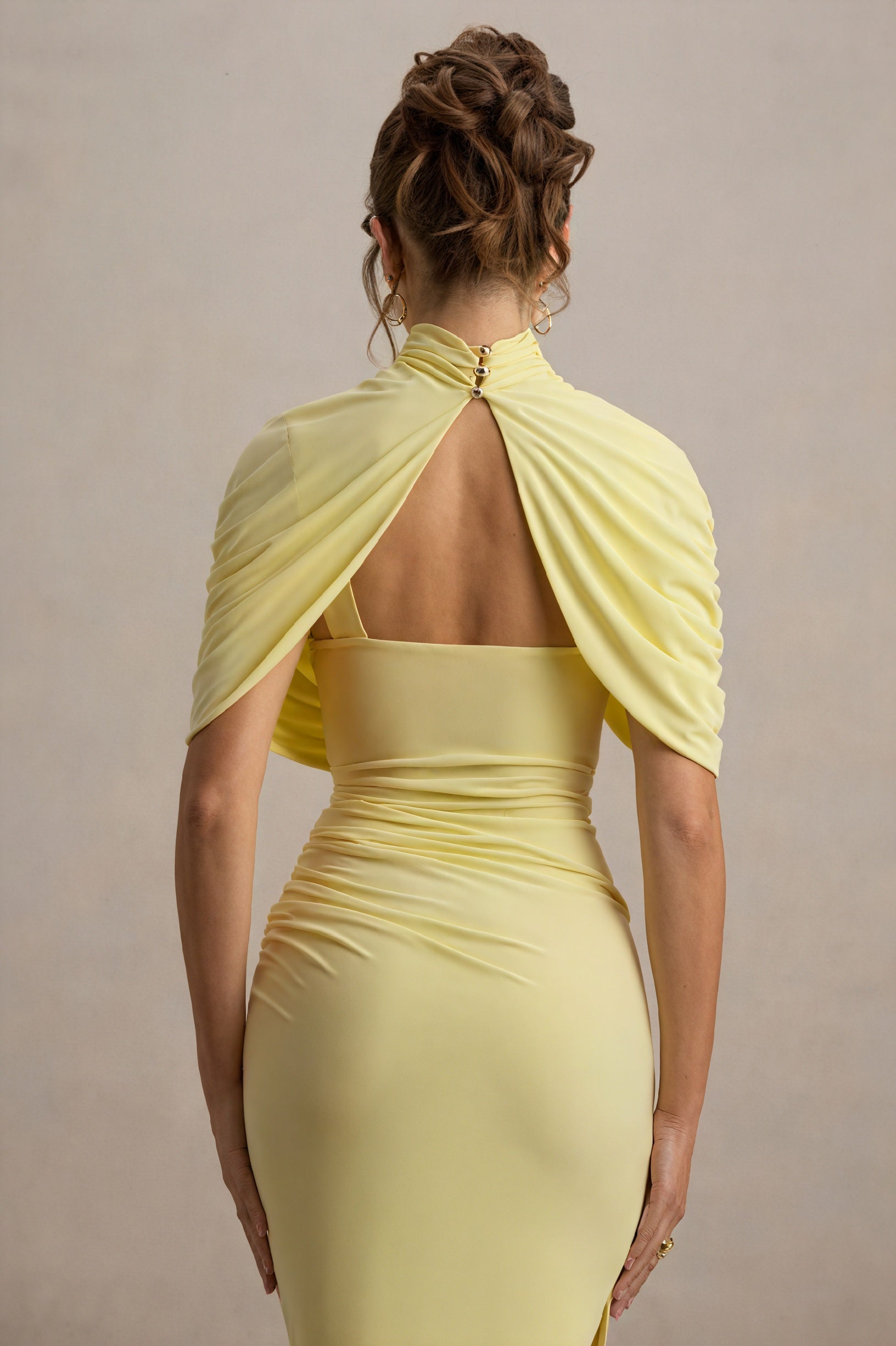 Robe Drapée Asymétrique – Élégante, Moderne, Soirée-Midi Dresses-Marais Paris-Marais Paris