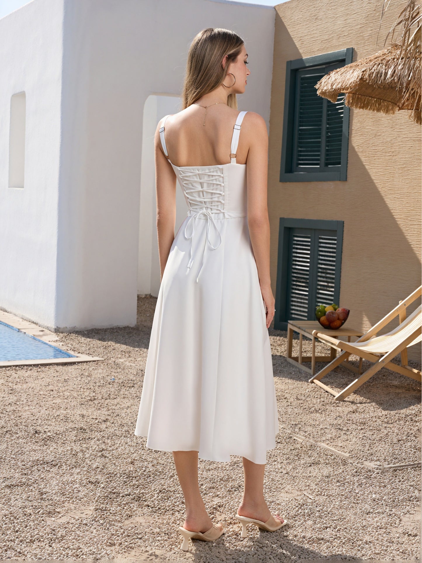 Robe Midi Fluide Détails Féminins Coupe Confortable-Marais Paris-Marais Paris