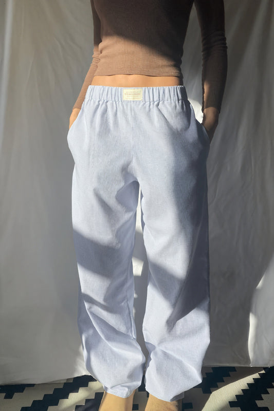 Pantalon Coupe Décontractée – Confort Optimal, Taille Élastique, Poches Latérales-Marais Paris-Bleu-XS-Marais Paris