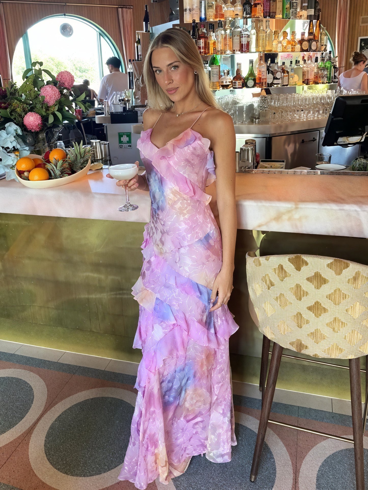 Robe Fleurie Femme Sans Manches, Bretelles Fines, Détails Volants, Style Été-83560-688dc45d-d093-4430-8e3f-04571284b0ce