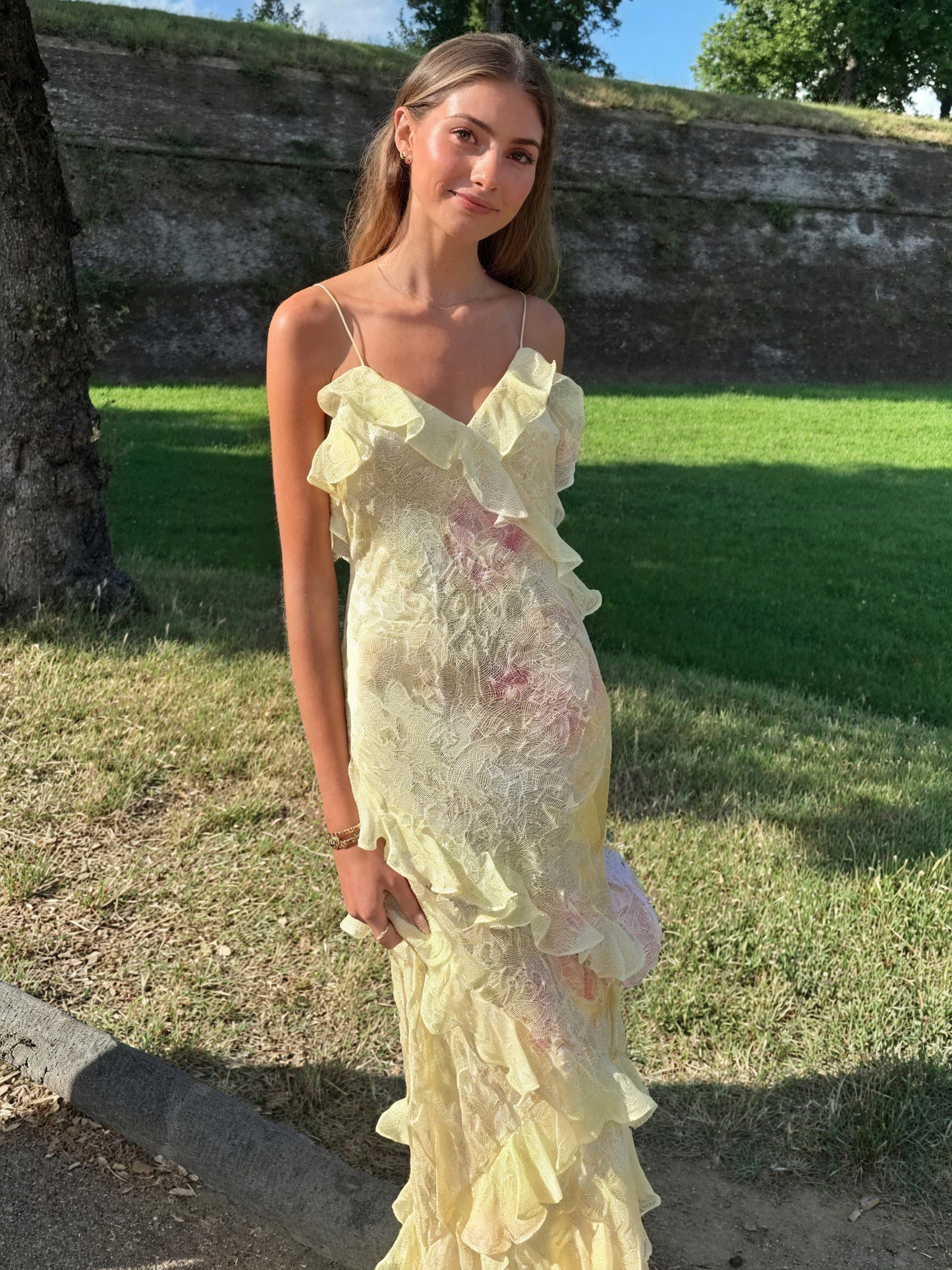 Robe Fleurie Femme Sans Manches, Bretelles Fines, Détails Volants, Style Été-83560-8fdcdb41-8750-49e2-8b30-962ff99ad287