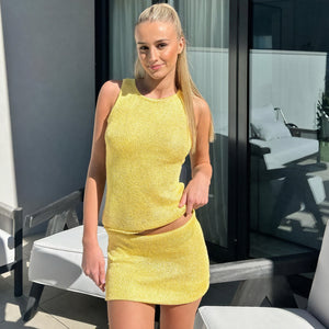 Ensemble Deux Pièces Femme – Haut Court & Mini-Jupe Maille Texturée, Multicolore-83600-a6de2113-b220-4ae3-b18b-cee651f63f3c