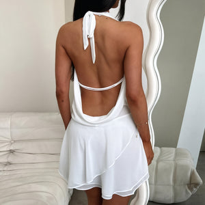 Robe Courte Femme Col Halter Fluide Légère-83654-5a196f3b-2db0-4a26-96b6-bd8ffdf3d39d