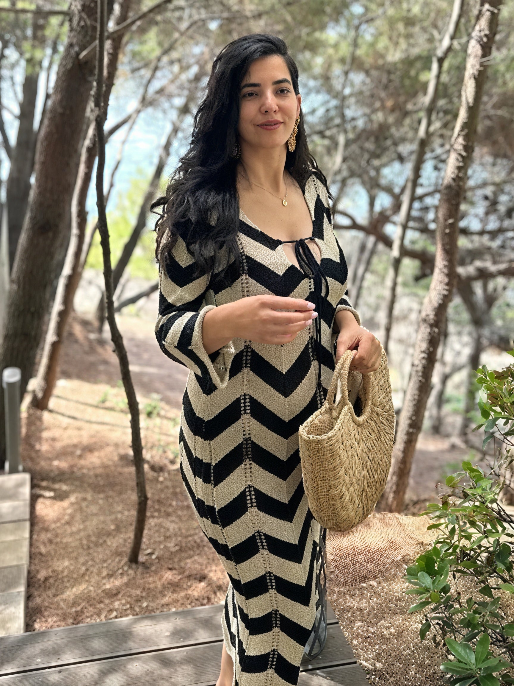 Femme Robe Maille Motif Chevron Manches Longues Moderne-83785-518888dc-4574-4c72-8737-747cc2cf4420