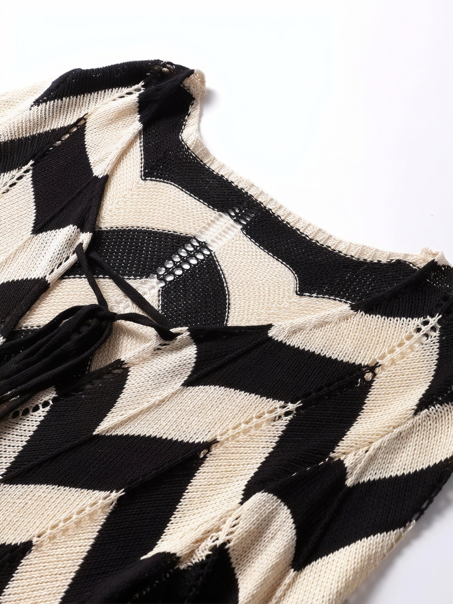 Femme Robe Maille Motif Chevron Manches Longues Moderne-83785-1f66fb26-1f63-4b3a-ade9-f6b36807cc72