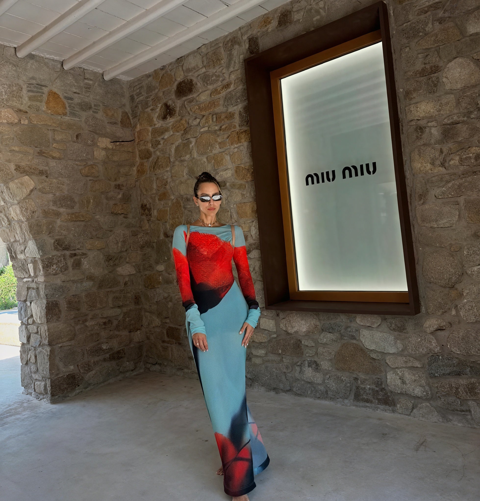 Robe Longue Femme – Imprimé Floral Coloré, Manches Fluides-83850-897ac6fd-9fa8-478a-811c-fa9c6c25c33c