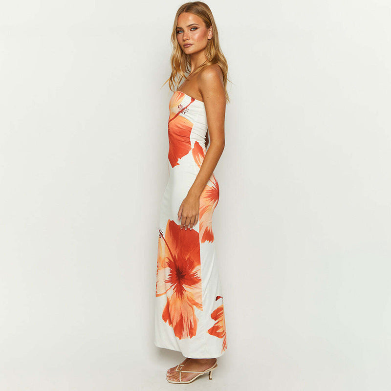 Robe Maxi Femme Sans Bretelles – Imprimé Floral Unique, Style Fluide, Marais Paris-83497-8bd39f41-7b3b-4c31-b372-61c4b65cce48