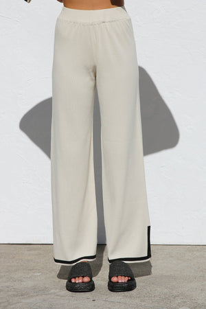 Ensemble Tricot Femme - Haut Manches Longues, Pantalon Jambes Larges-Sets-Marais Paris-Marais Paris