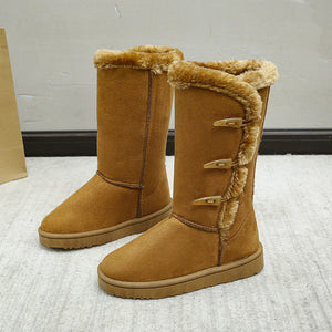 Bottes Femme Suède Fausse Fourrure Brandebourg Semelle Caoutchouc Hiver-43004-b49fe43b-9b7b-44fb-a52a-2d611f6f0430