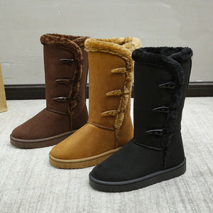 Bottes Femme Suède Fausse Fourrure Brandebourg Semelle Caoutchouc Hiver-43004-85385ee0-e74f-4301-a37f-ef6b213df2ea