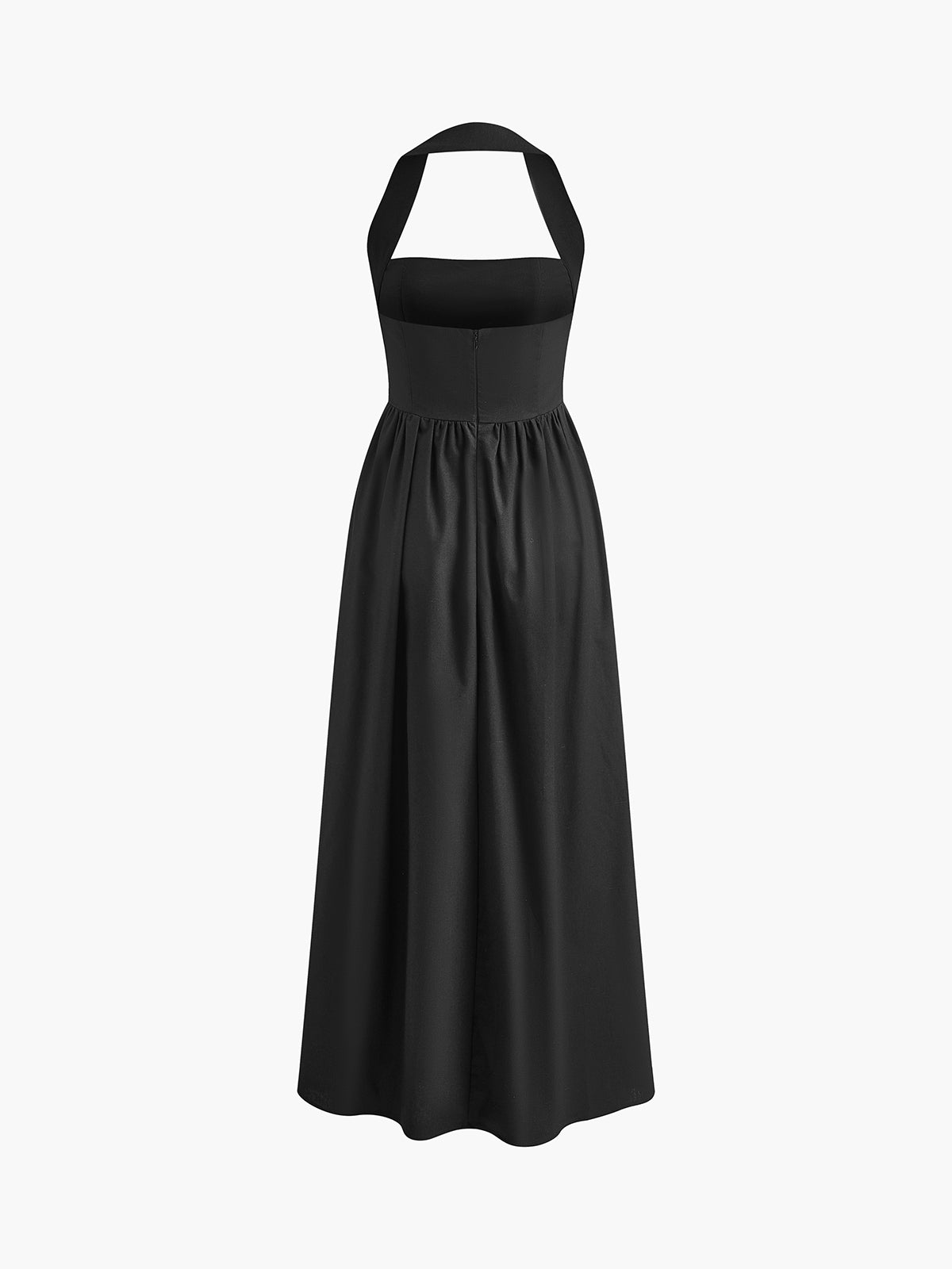 Robe Halter Femme - Coupe A-Line, Longueur Maxi/Midi-Old Money Style-Marais Paris-Marais Paris