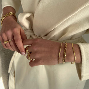 Bracelet Torsadé Minimaliste - Ajustable, Léger-jewelry & accesoires-Marais Paris-Marais Paris