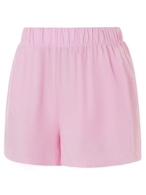 Shorts Femme Coton Rayé – Taille Élastique, Loungewear-81738-b1e43884-e248-43a4-9ed5-7d9b710c70a6