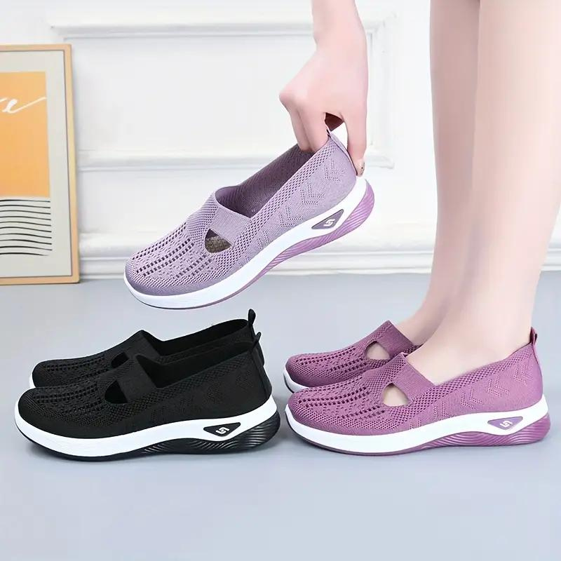 Slip-On Sneakers - Breathable Knit, Lightweight, Comfortable-Shoes-Marais Paris-Marais Paris