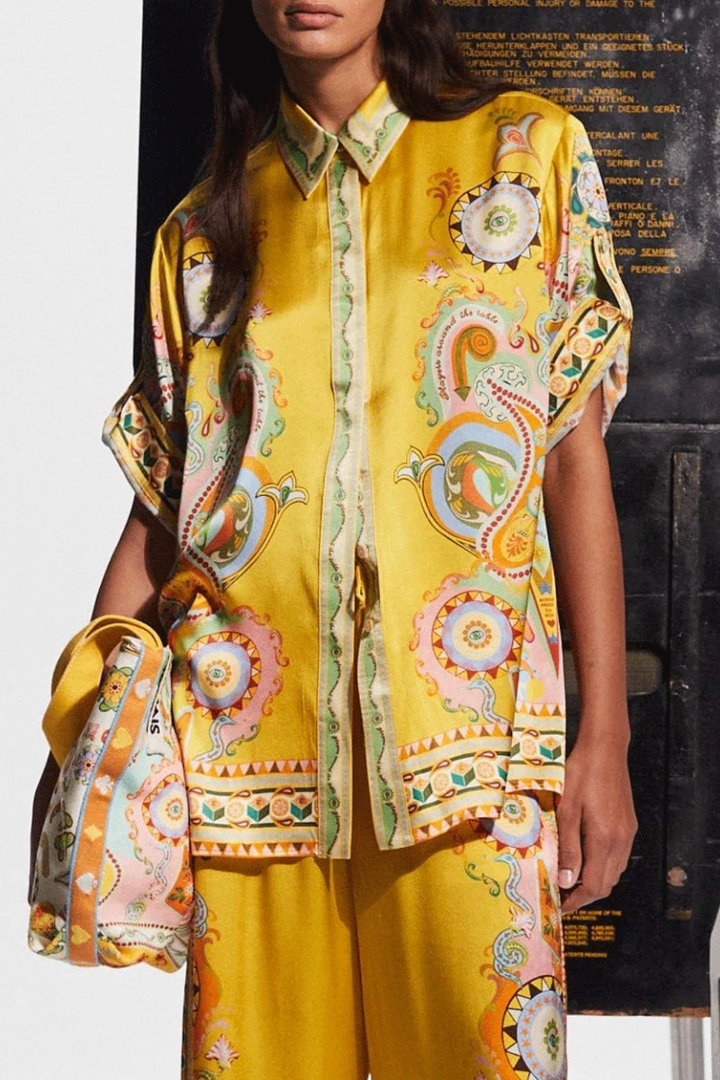 Ensemble Femme Bohème Chic – Pantalon Large, Chemise Manches Courtes-Sets-Marais Paris-Marais Paris