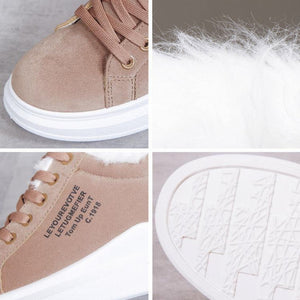 Sneakers Femme Hivernales - Doublure Fausse Fourrure, Semelle Épaisse-Shoes-Marais Paris-Marais Paris