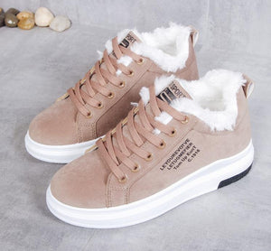 Sneakers Femme Hivernales - Doublure Fausse Fourrure, Semelle Épaisse-Shoes-Marais Paris-Marais Paris
