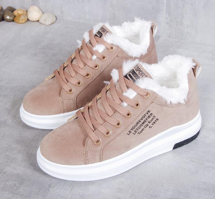Sneakers Femme Hivernales - Doublure Fausse Fourrure, Semelle Épaisse-Shoes-Marais Paris-Marais Paris
