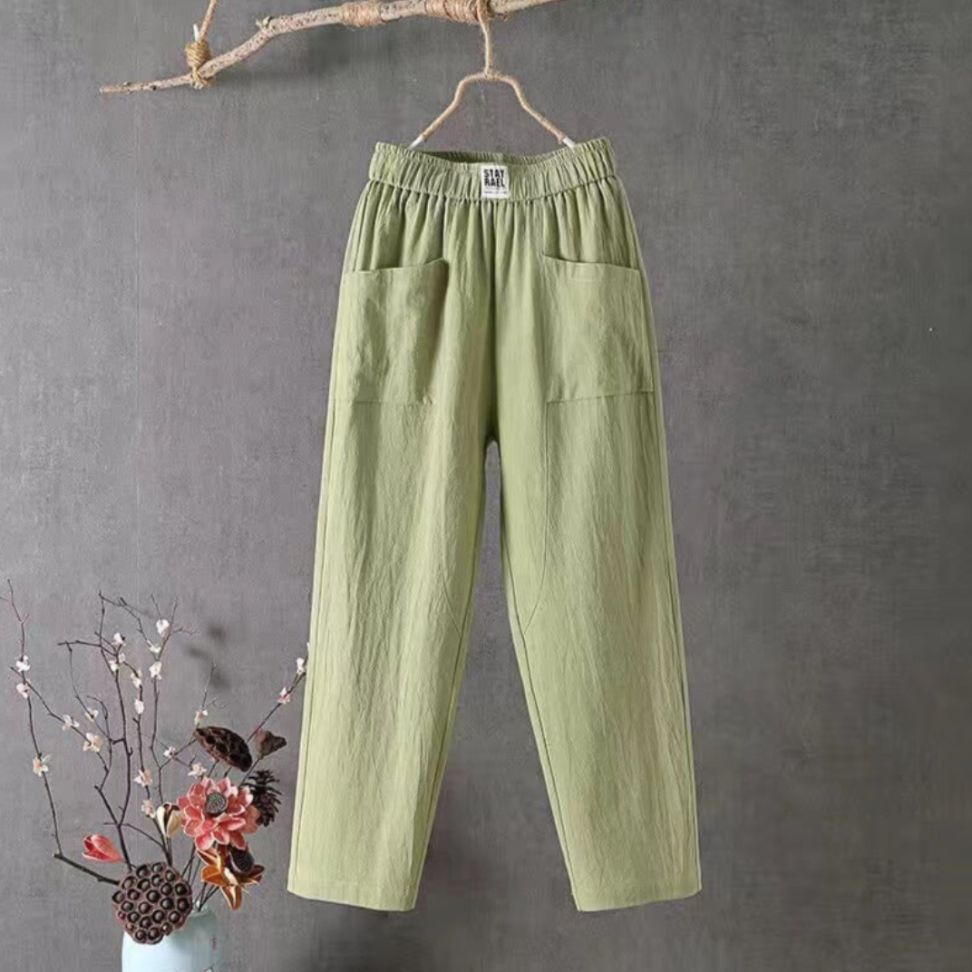 Marais Paris Pantalon Décontracté Tendance pour Toutes Occasions-Chino pants-Marais Paris-Vert-XS-Marais Paris