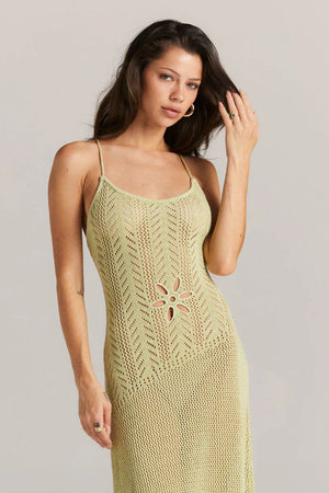 Marais Paris Robe Maxi Femme Maille Ajourée, Bretelles Fines, Découpes Florales-83282-e3c37993-f665-4041-9e3d-1ea516cd5fdf