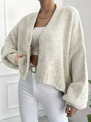 Cardigan en Maille Femme – Fermeture Boutonnée, Manches Longues, Style Classique-74563-ffb49ea9-1127-4145-9a1f-32cc0a6d2f2d