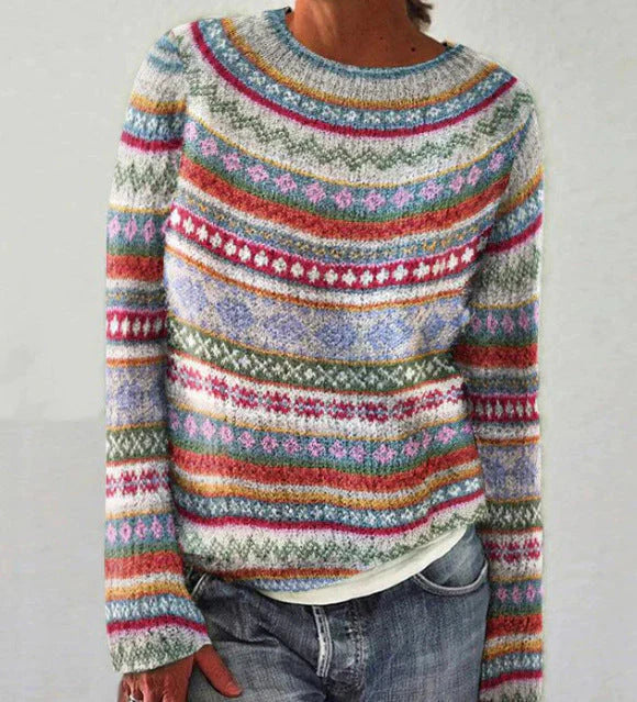 Marais Paris Pull Tricoté Chic et Confortable - Style Décontracté-Sweater-Marais Paris-Bleu-XS-Marais Paris
